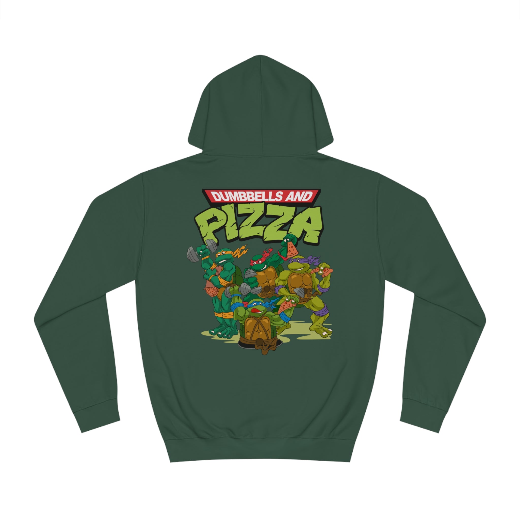 Dummbells and Pizza Unisex Hoodie