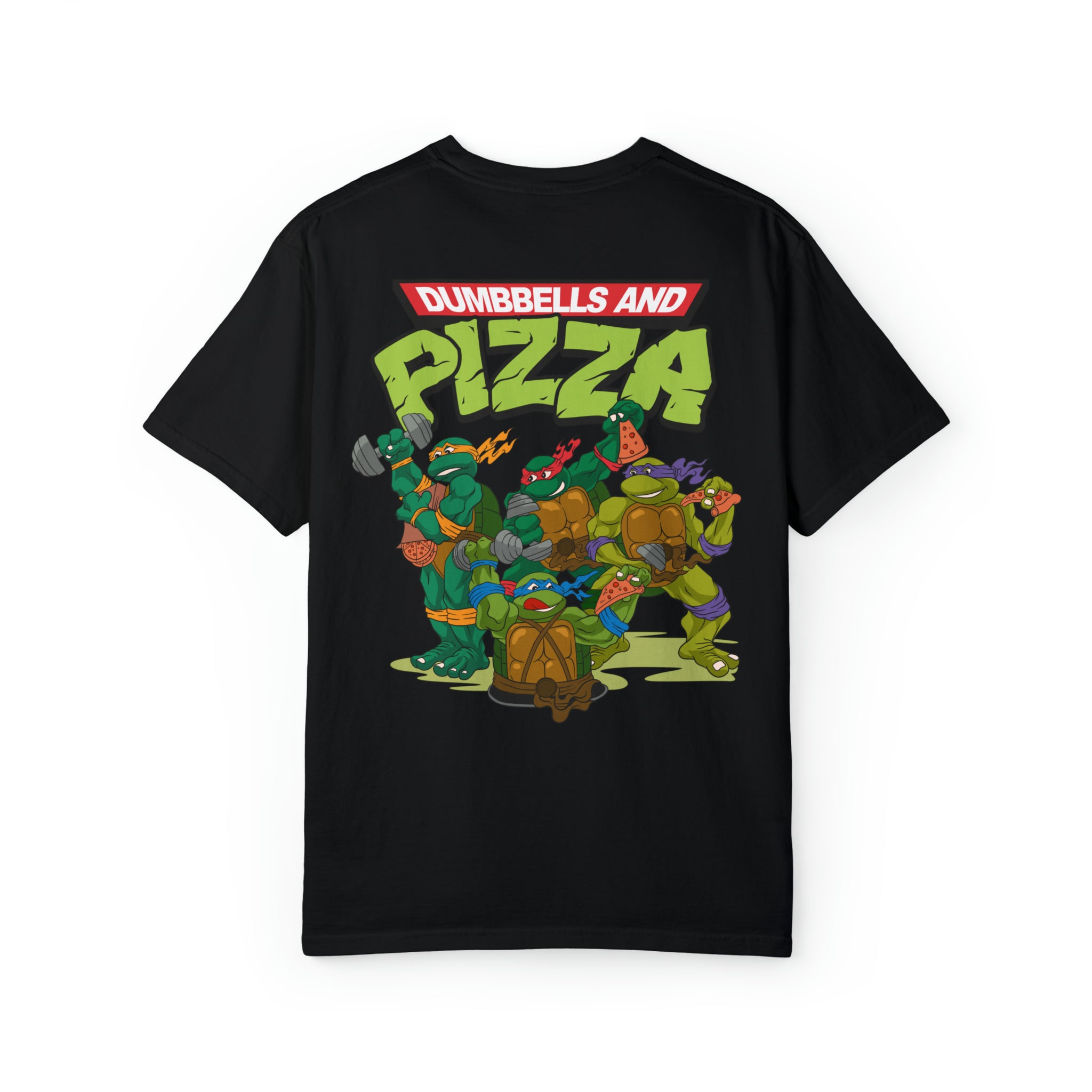 Dumbbells and Pizza Tee Oversized Unisex T-shirt