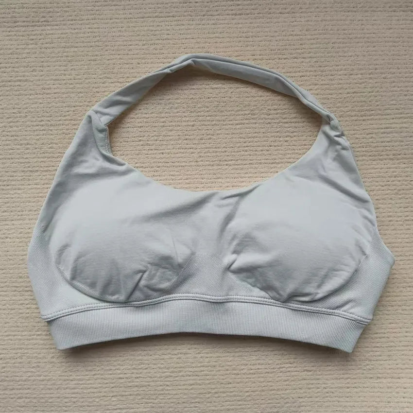 Women's Sports Bra High Impact Halter Top Push-Up