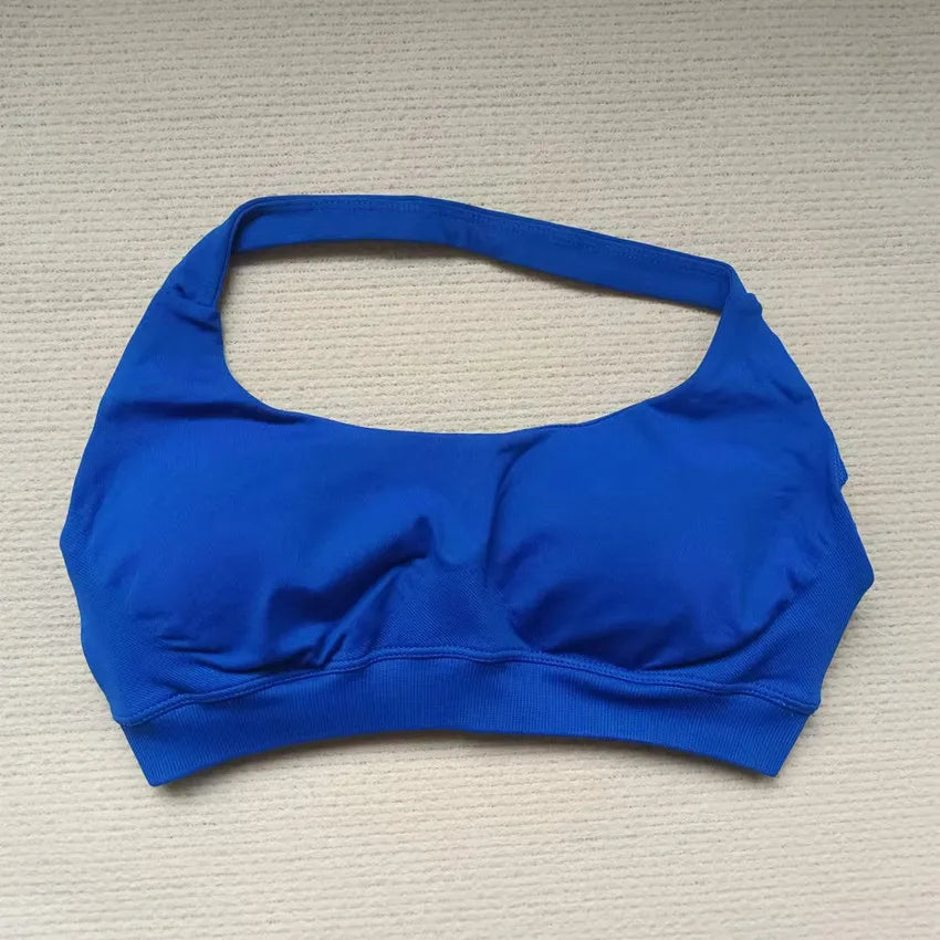 Women's Sports Bra High Impact Halter Top Push-Up