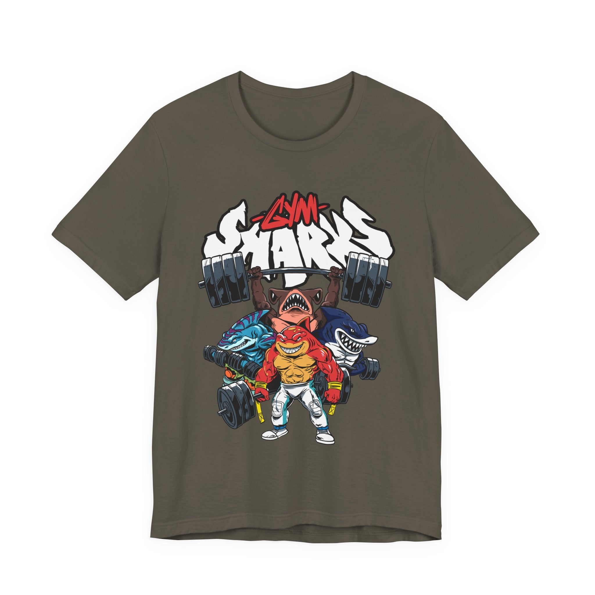 Gym Sharks Fitted Unisex T-shirt