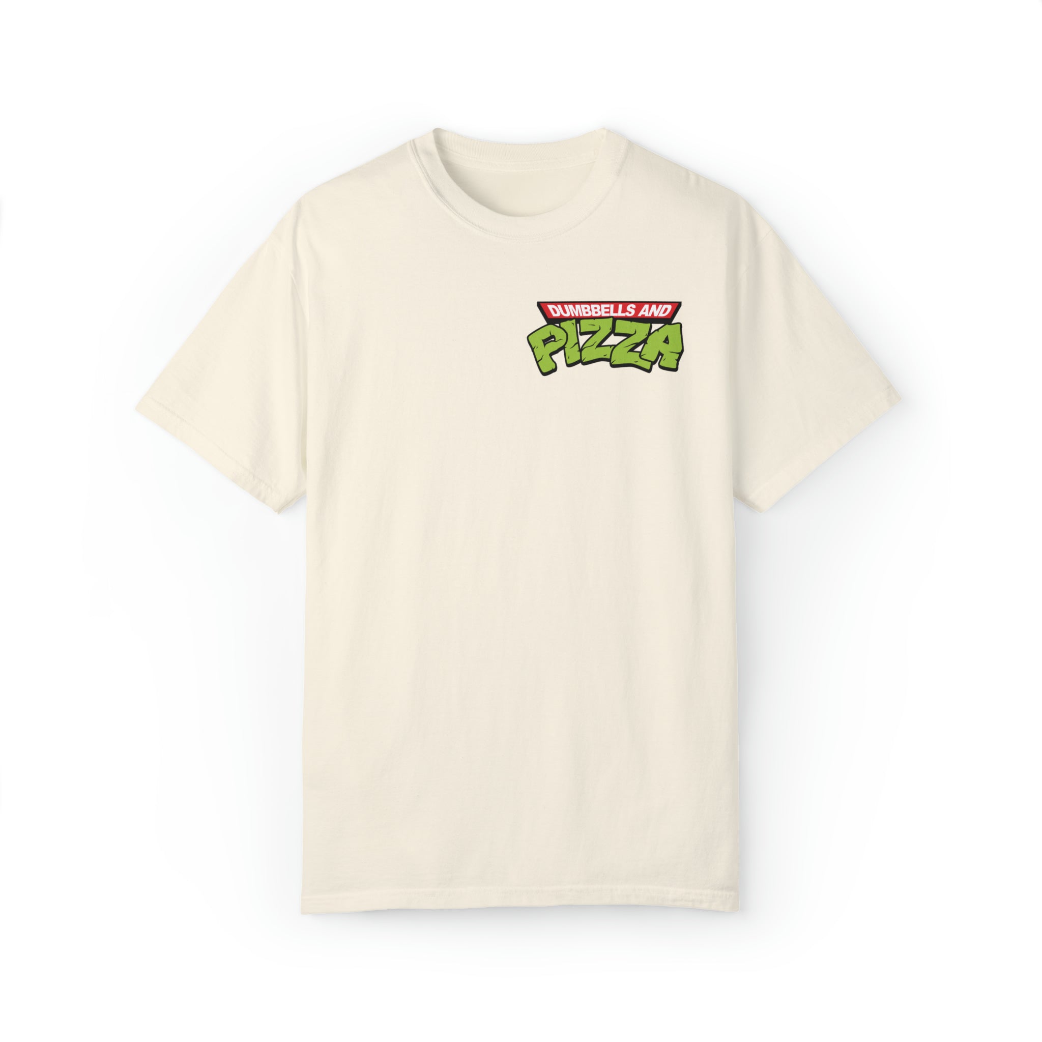 Dumbbells and Pizza Tee Oversized Unisex T-shirt