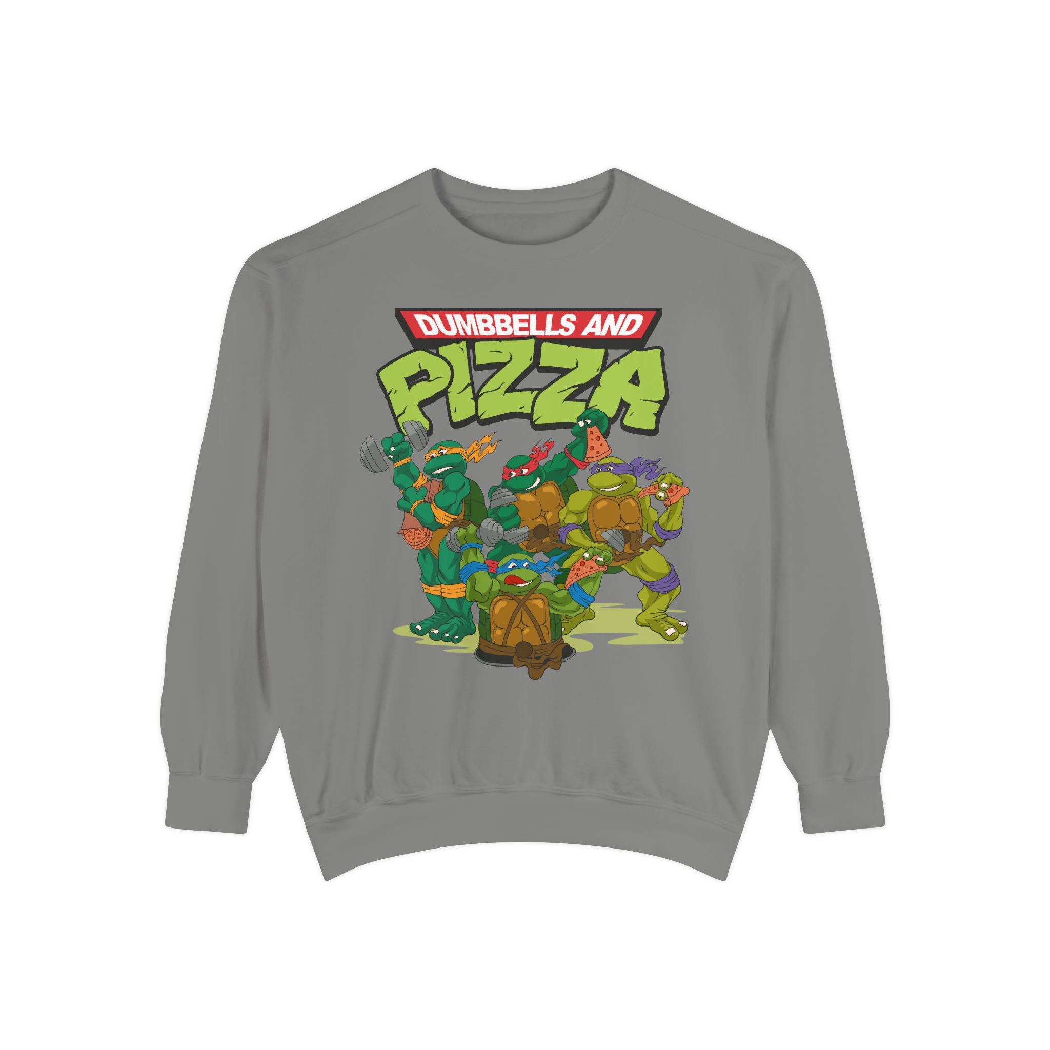 Dumbbells and Pizza Unisex Sweatshirt