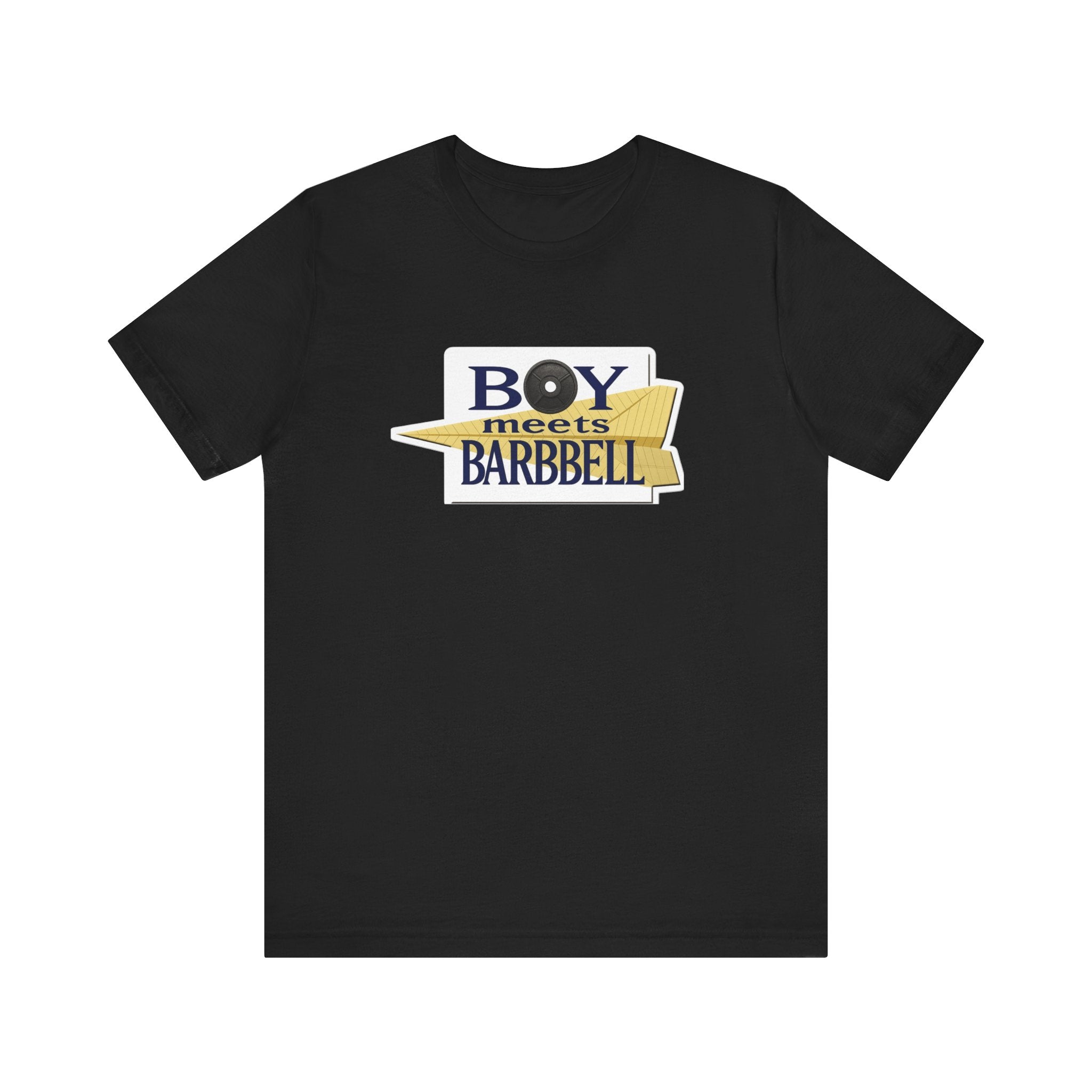 Boy Meets Barbell Fitted Unisex T-shirt