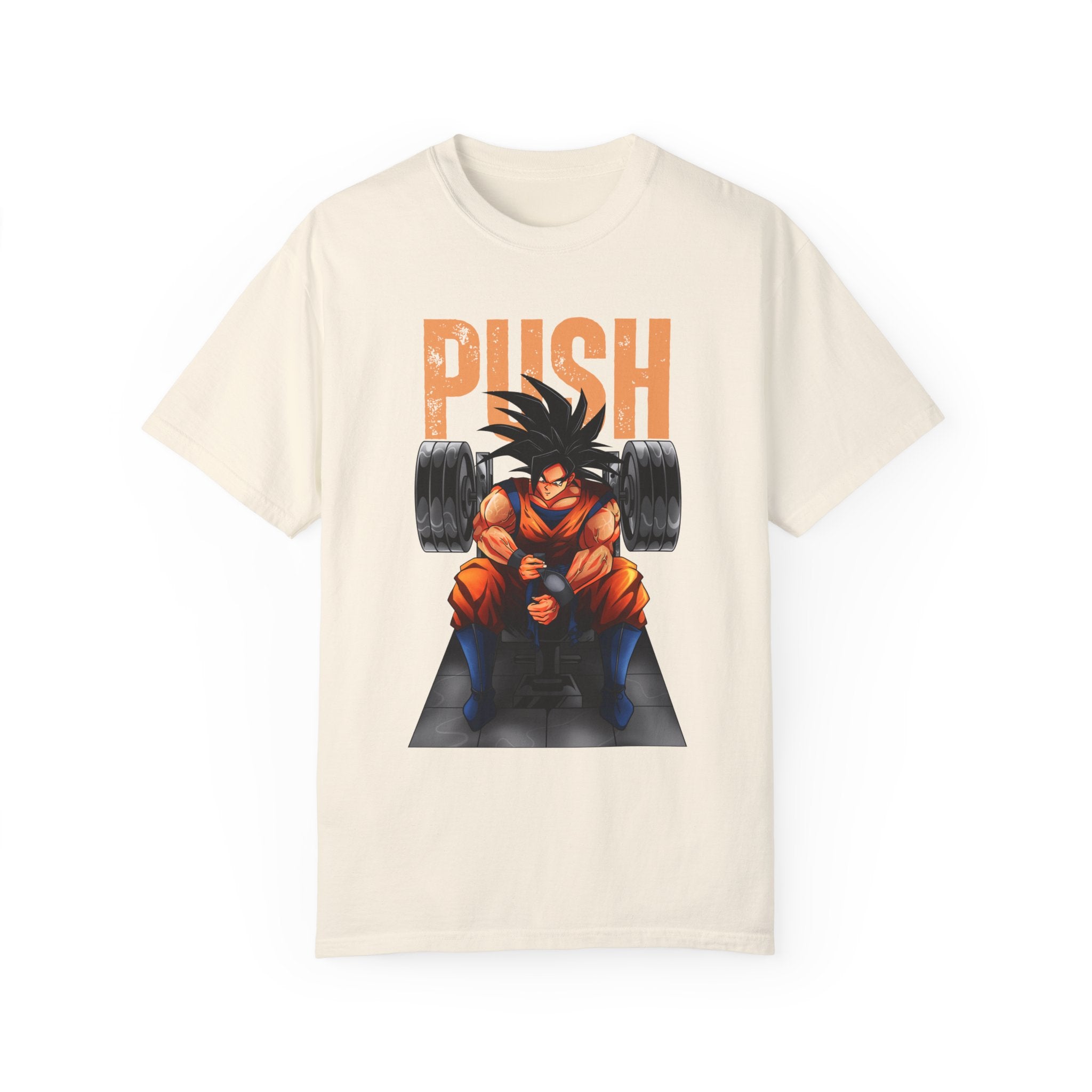 Goku Push Barbell Relaxed Fit Unisex T-shirt