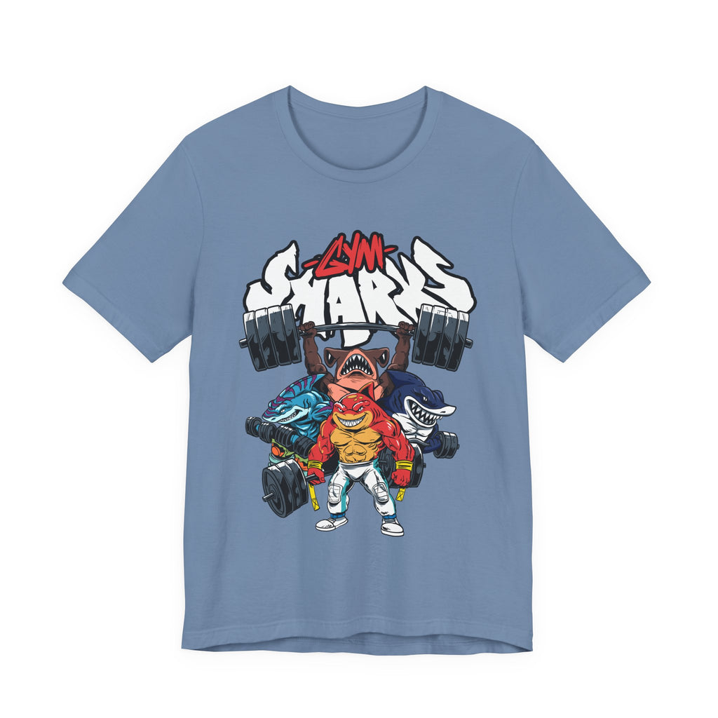 Gym Sharks Fitted Unisex T-shirt
