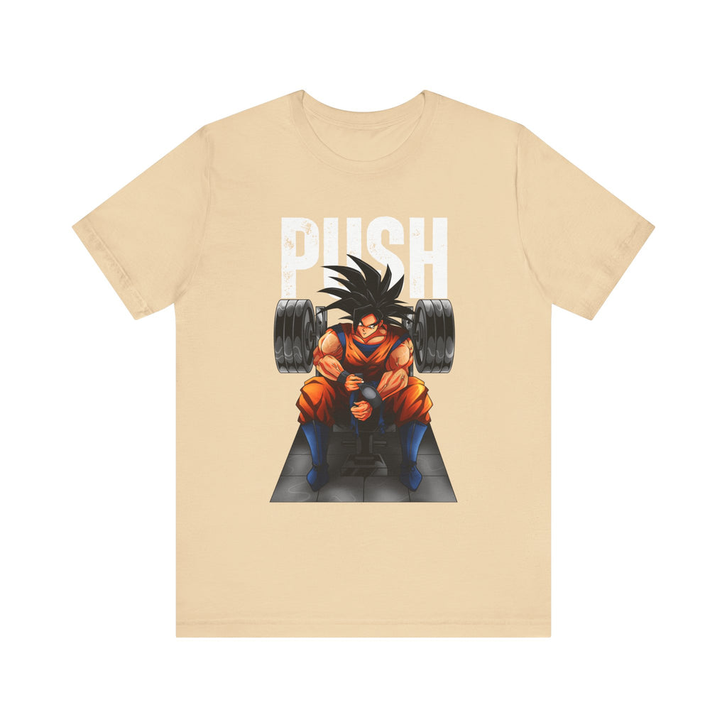 Goku Push Barbell Fitted Unisex T-shirt