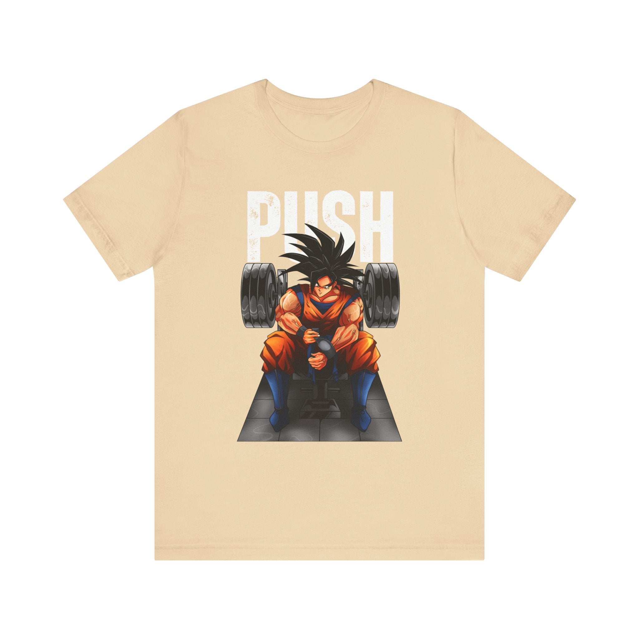 Goku Push Barbell Fitted Unisex T-shirt