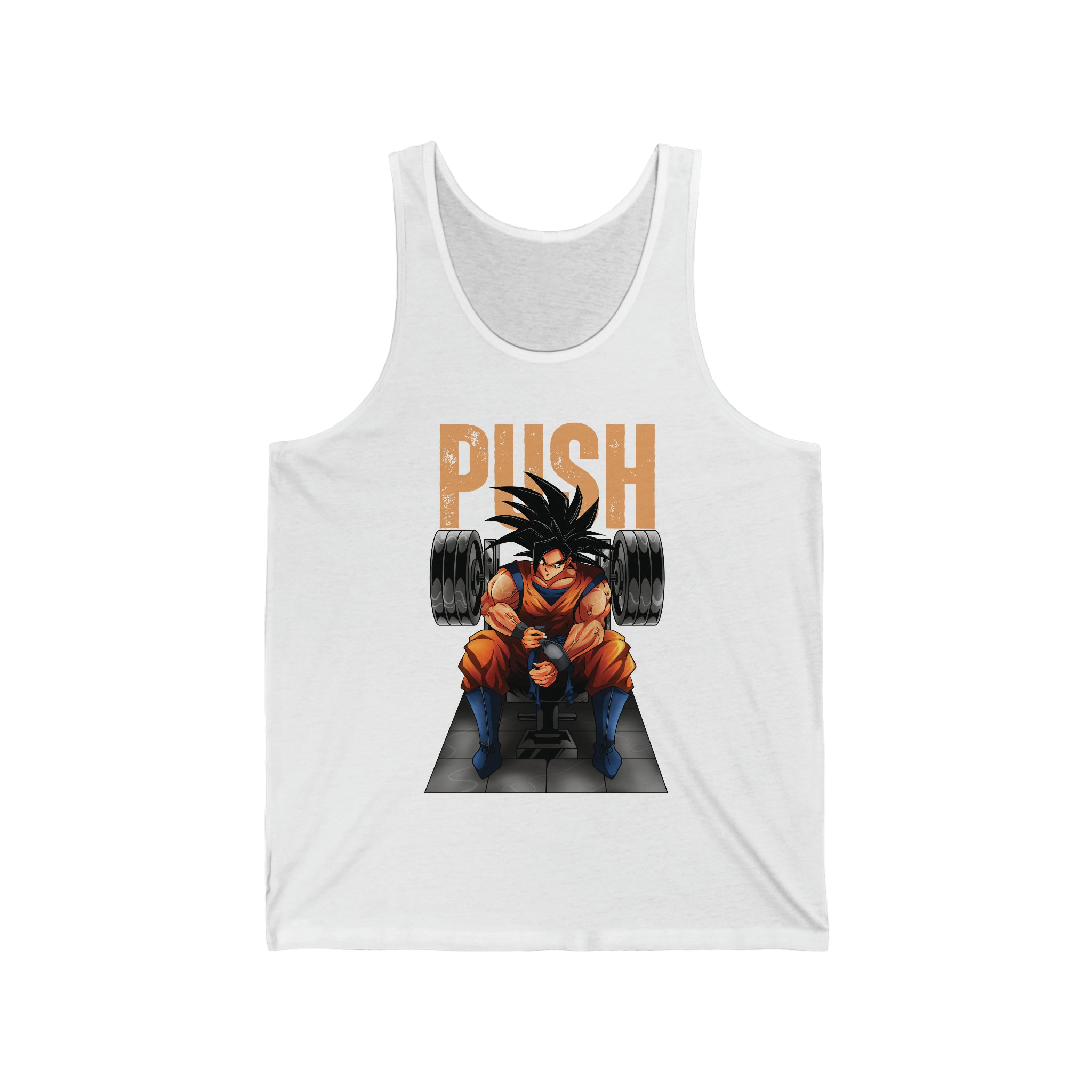 Goku Push Barbell Unisex Tank Top