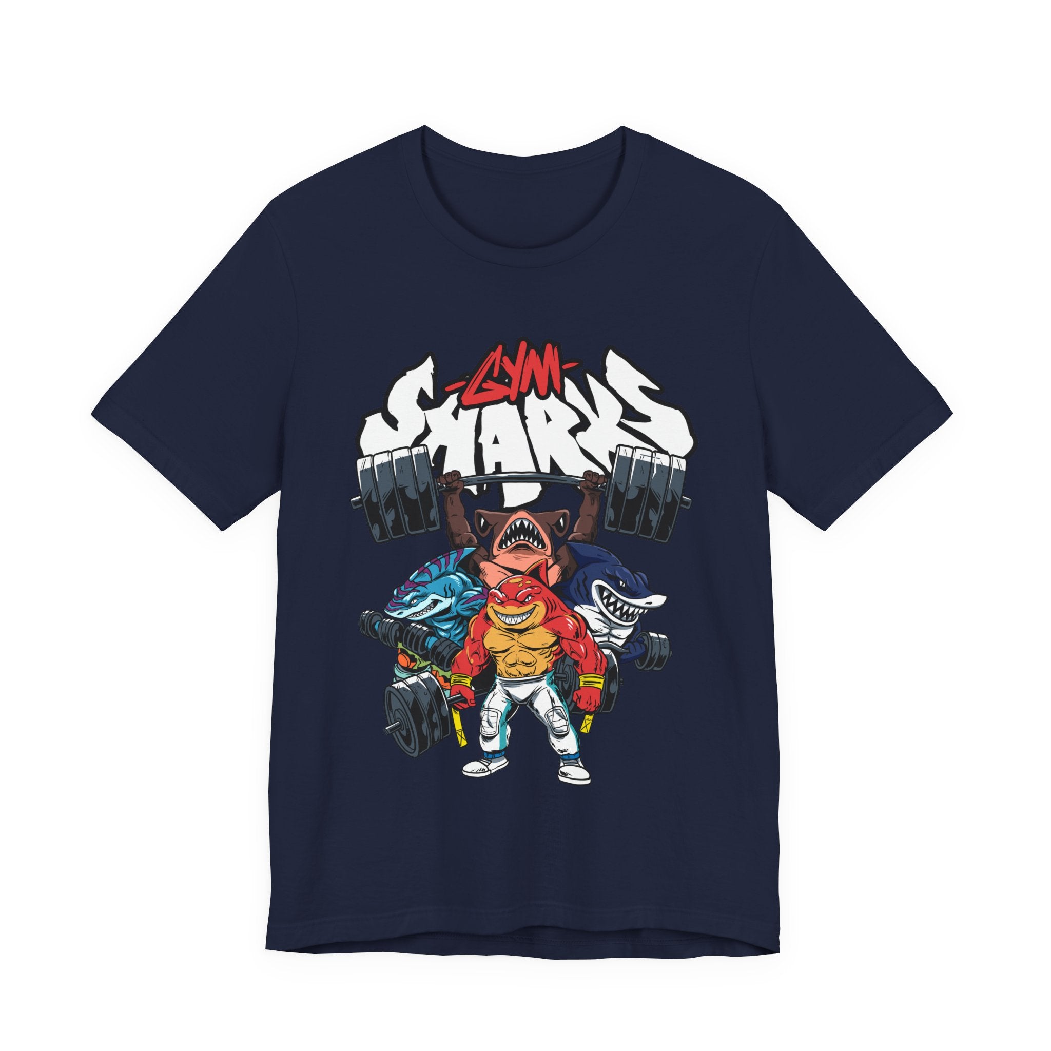 Gym Sharks Fitted Unisex T-shirt