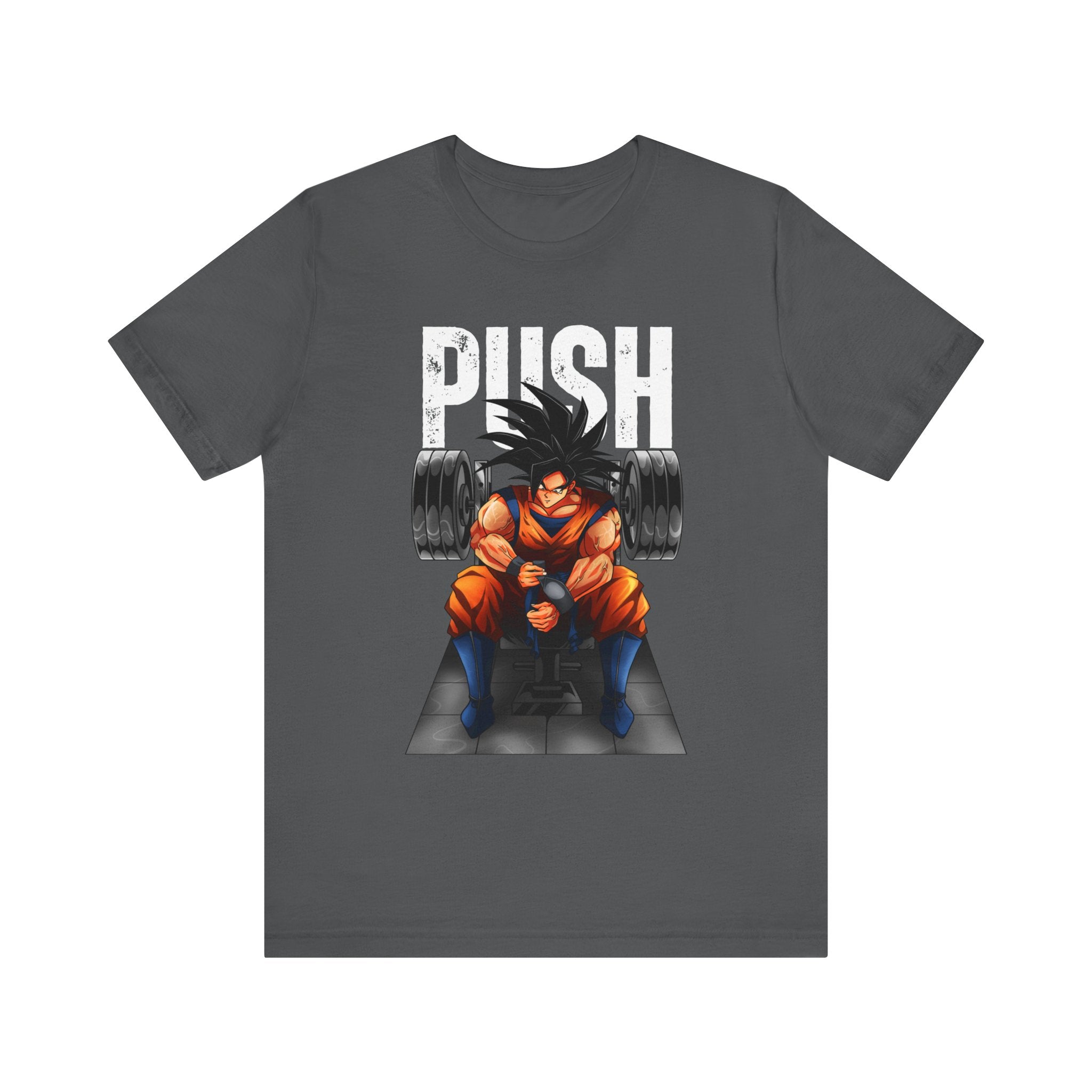 Goku Push Barbell Fitted Unisex T-shirt