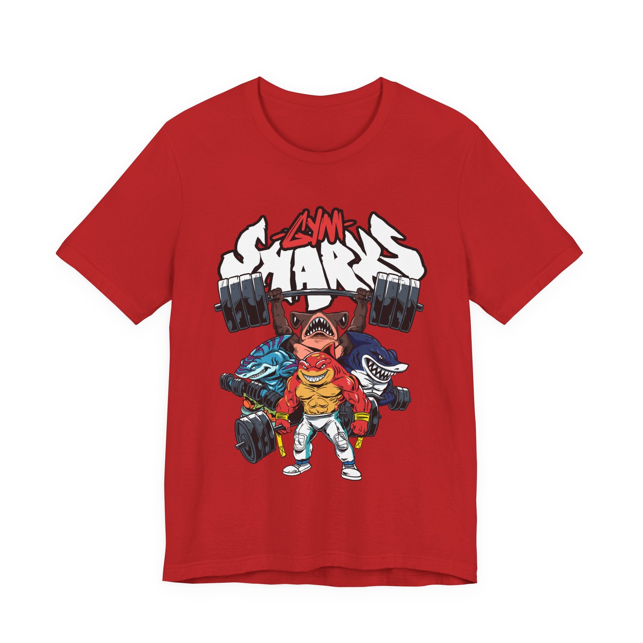 Gym Sharks Fitted Unisex T-shirt
