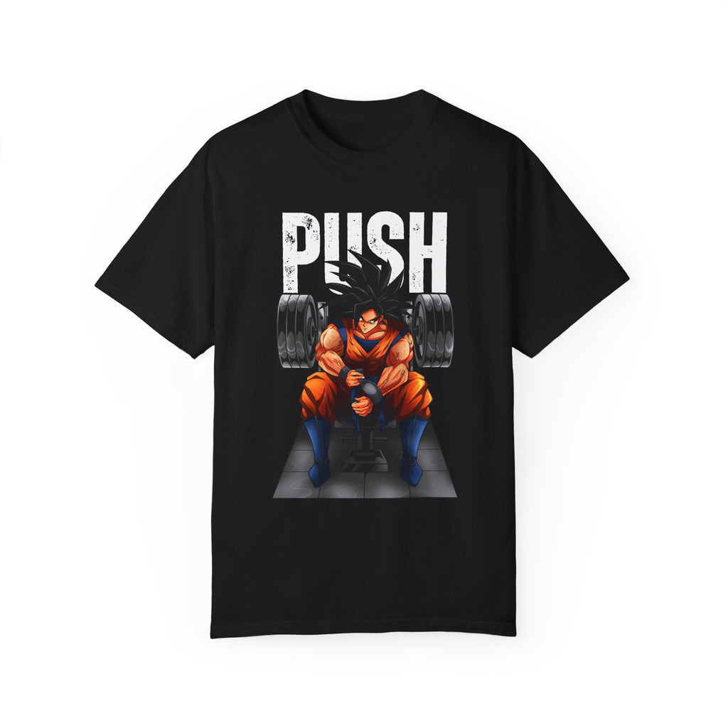 Goku Push Barbell Relaxed Fit Unisex T-shirt