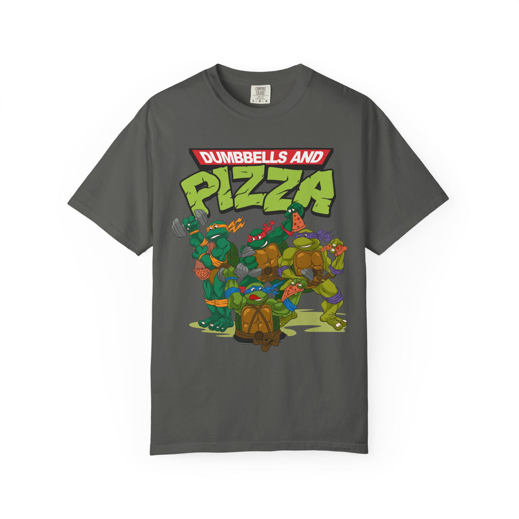 Men's Dumbbells and Pizza Tee Oversized Tee