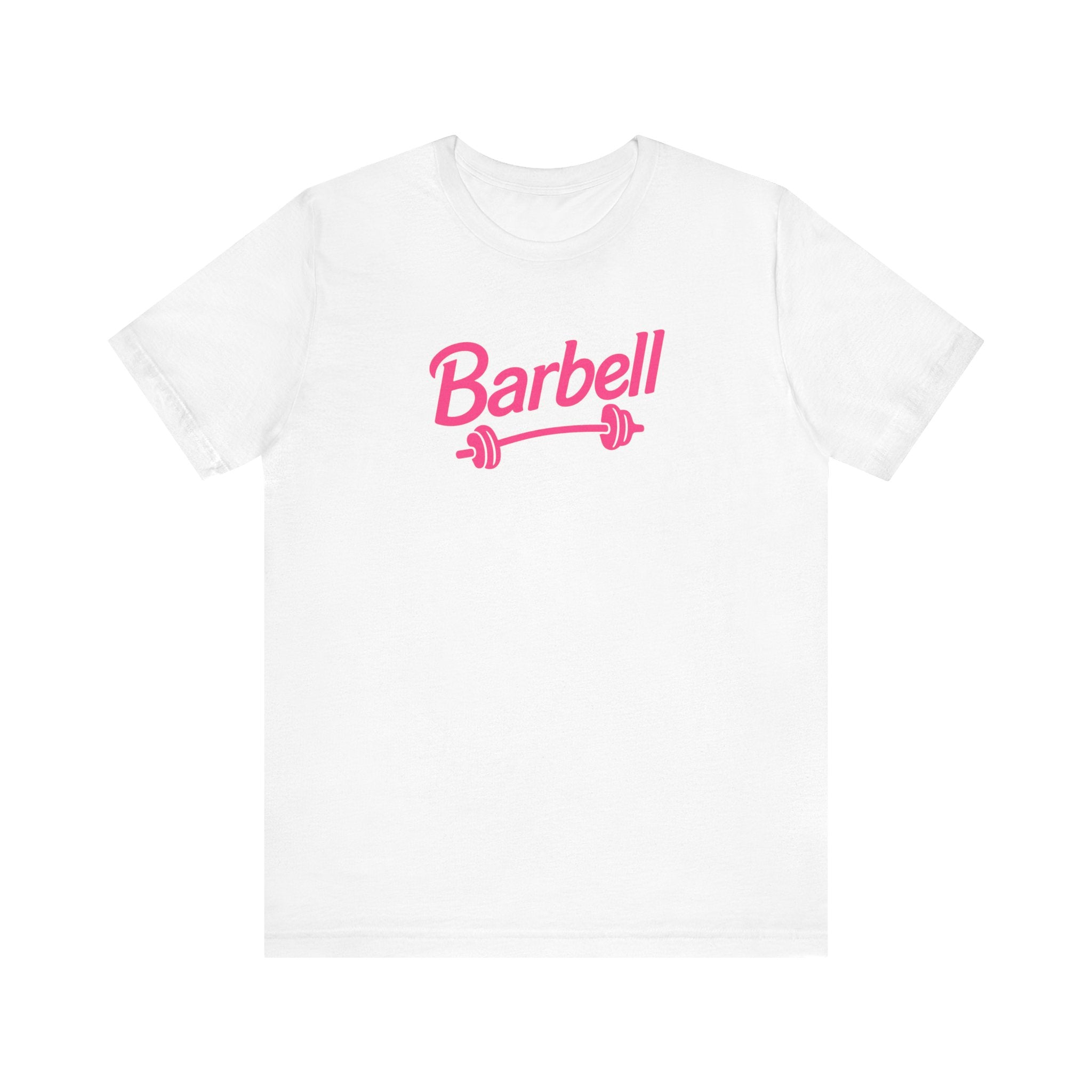 Barbell Fitted Unisex T-shirt