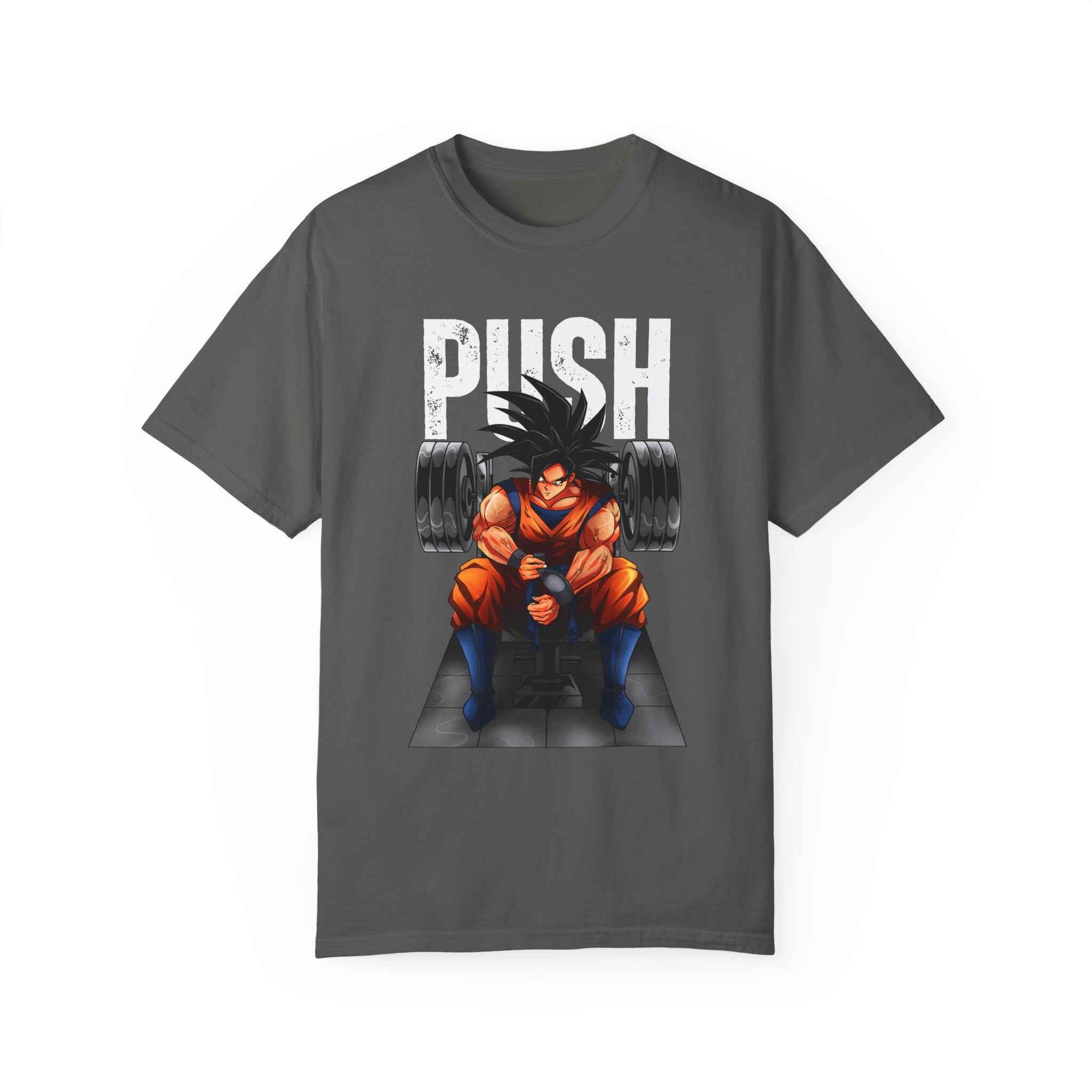 Goku Push Barbell Relaxed Fit Unisex T-shirt