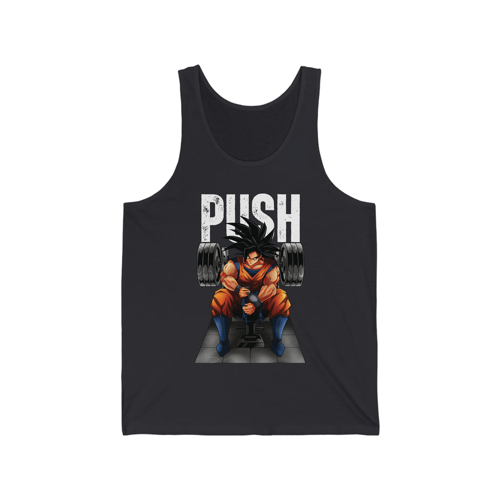 Goku Push Barbell Unisex Tank Top