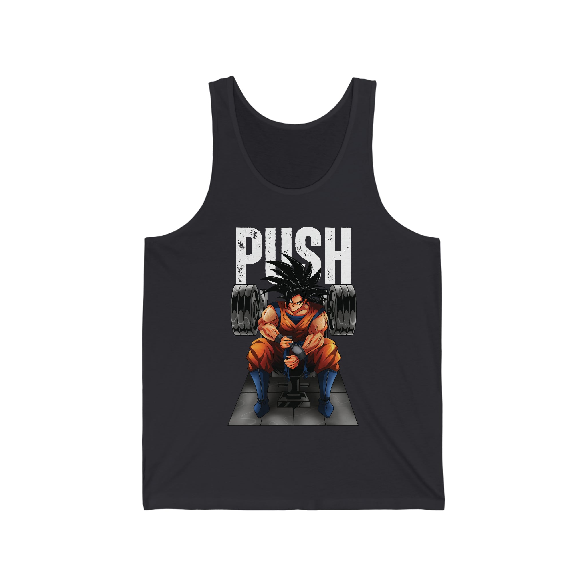 Goku Push Barbell Unisex Tank Top