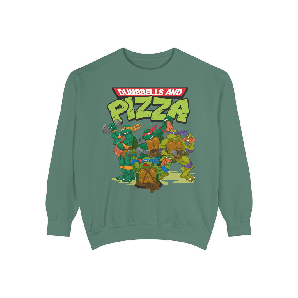 Dumbbells and Pizza Unisex Sweatshirt