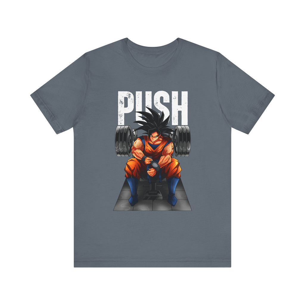 Goku Push Barbell Fitted Unisex T-shirt