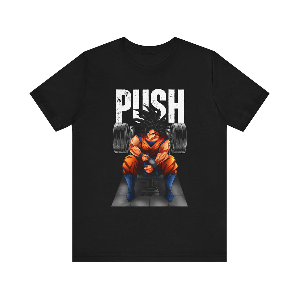 Goku Push Barbell Fitted Unisex T-shirt