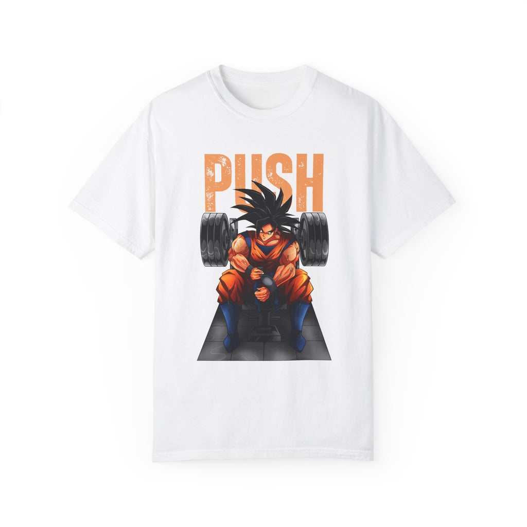 Goku Push Barbell Relaxed Fit Unisex T-shirt