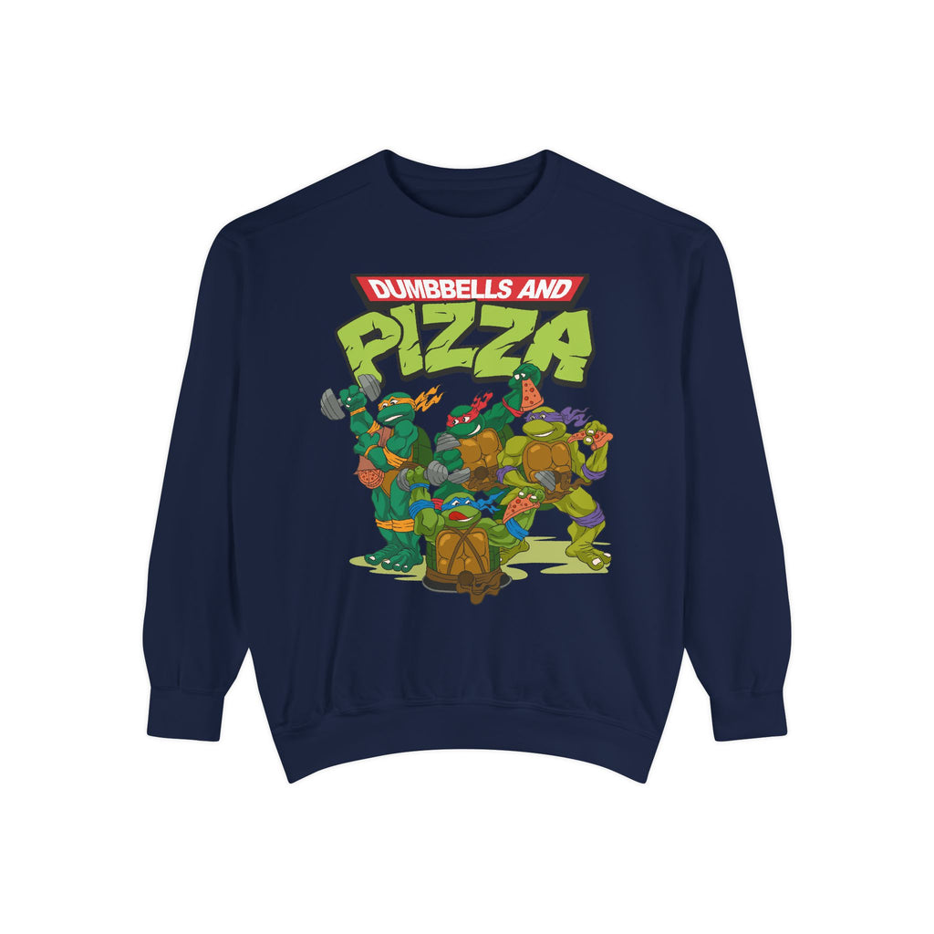 Dumbbells and Pizza Unisex Sweatshirt