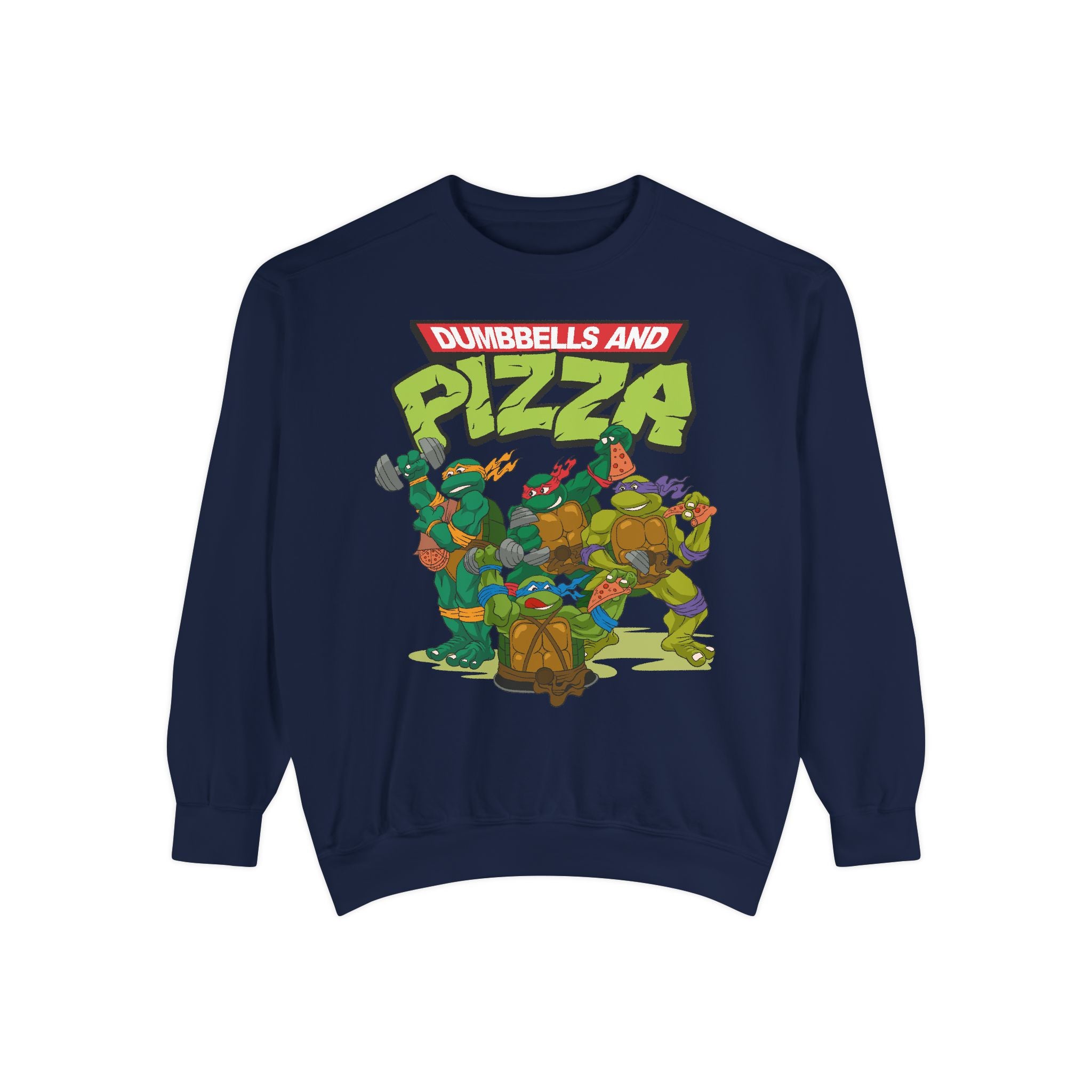 Dumbbells and Pizza Unisex Sweatshirt