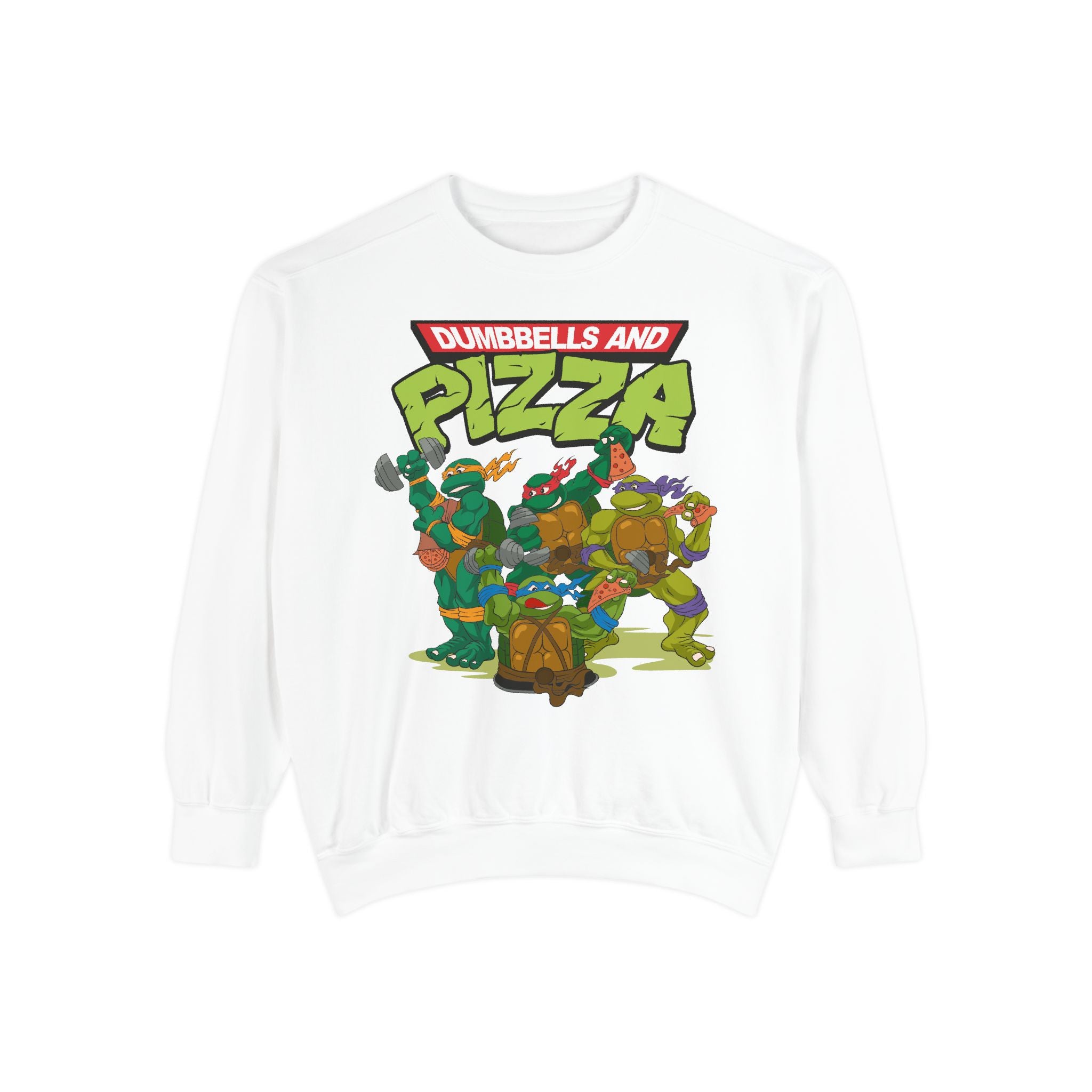 Dumbbells and Pizza Unisex Sweatshirt