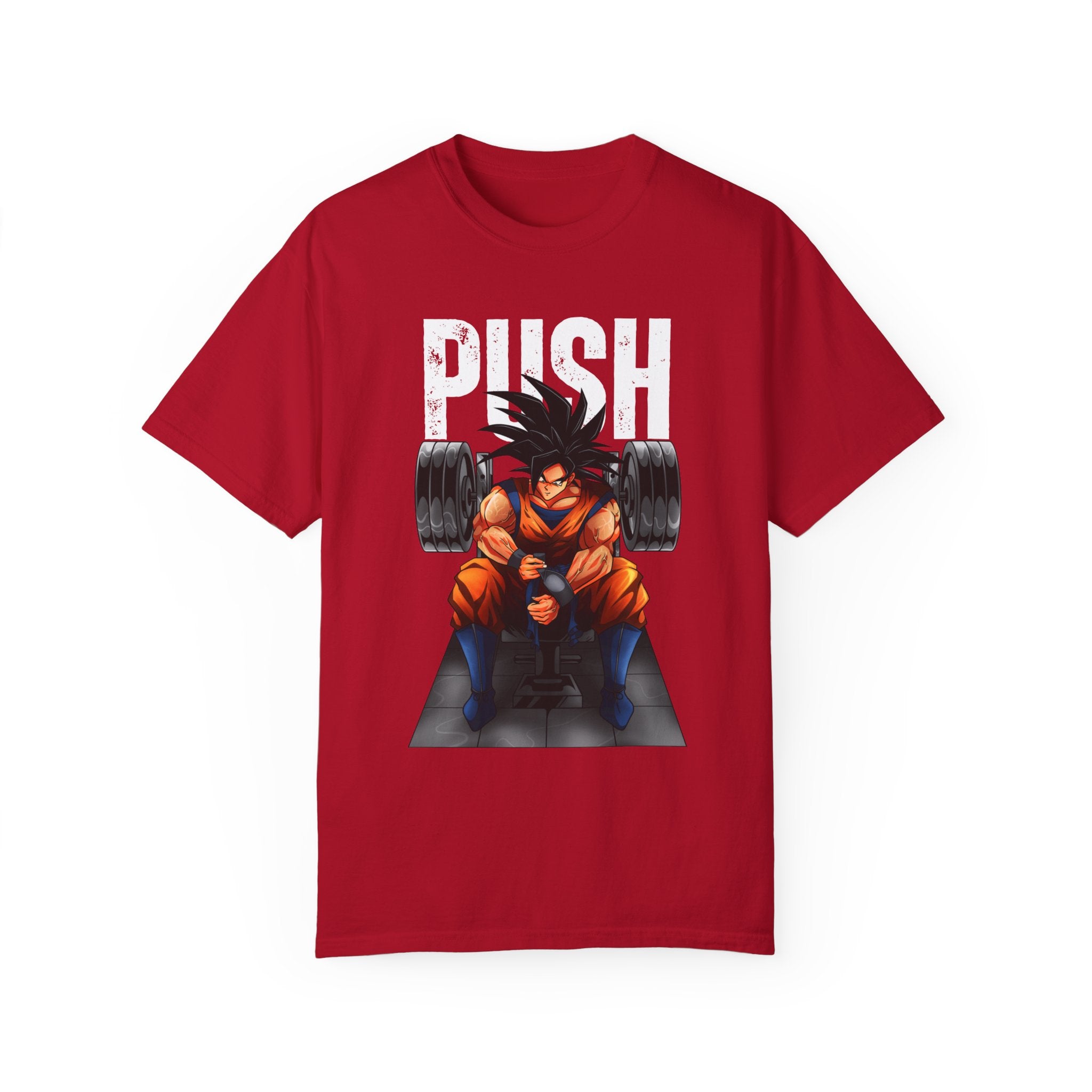 Goku Push Barbell Relaxed Fit Unisex T-shirt