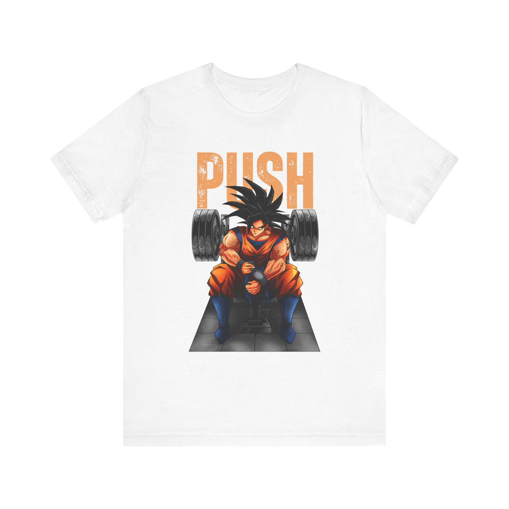 Goku Push Barbell Fitted Unisex T-shirt