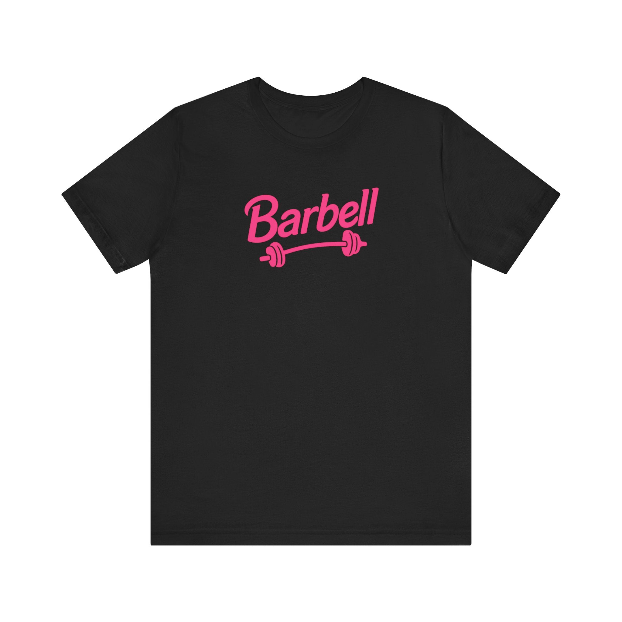 Barbell Fitted Unisex T-shirt
