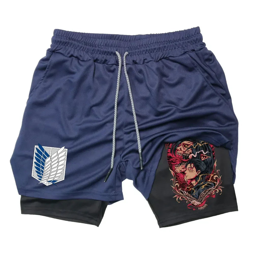 Attack On Titan - Eren Yeager 2-in-1 Shorts